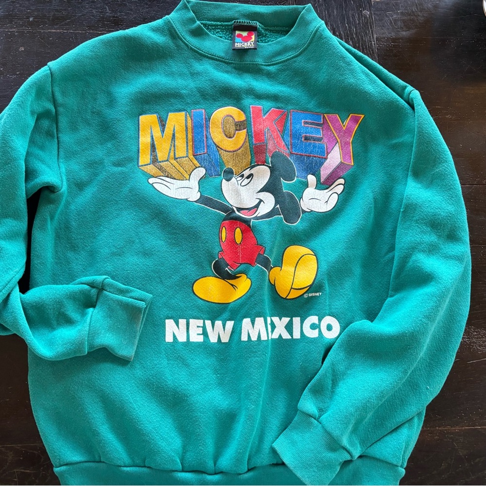 Vintage New Mexico Teal Crewneck Sweatshirt